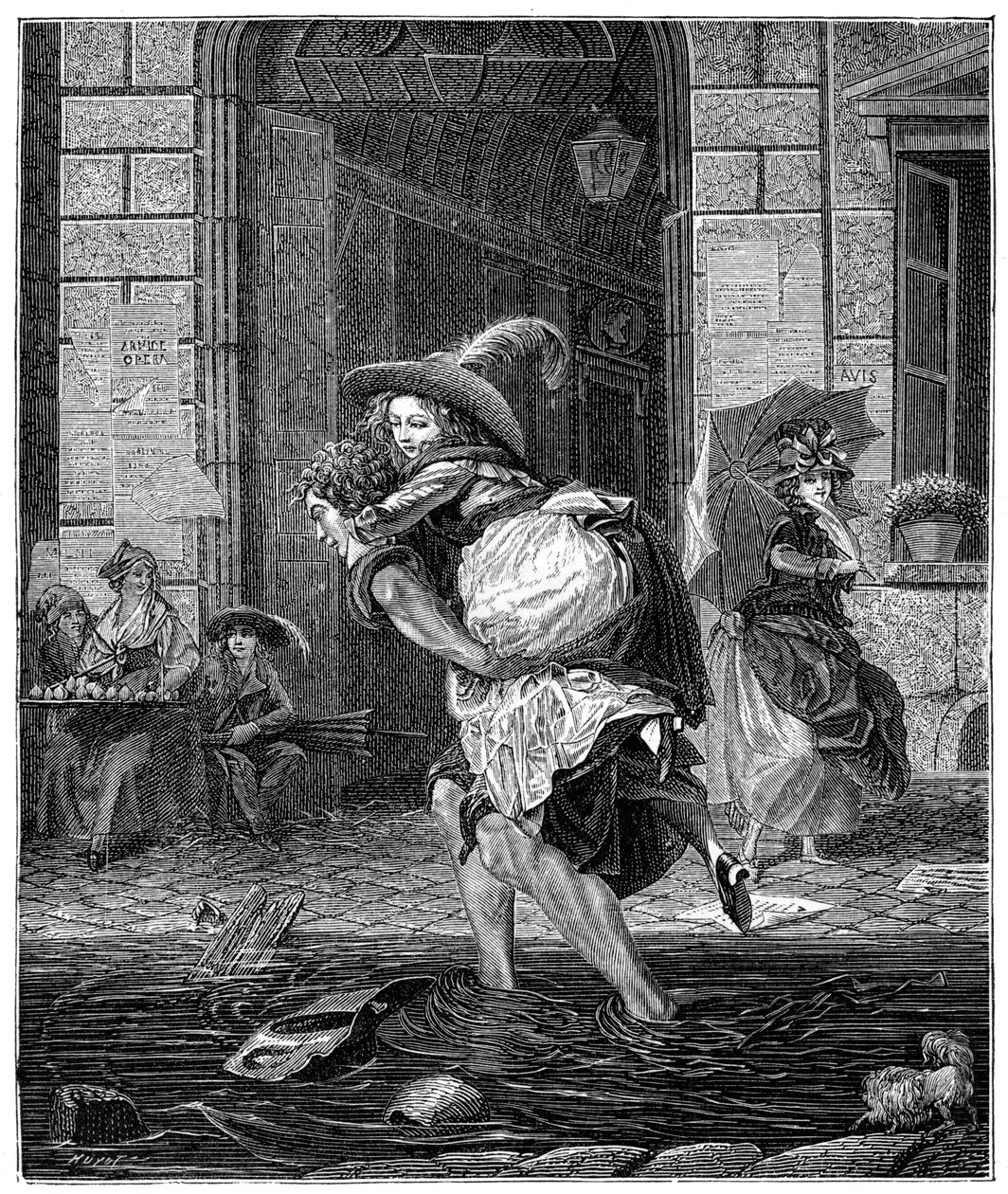 Passaggio attraverso la tempesta, 1885 da Garnier