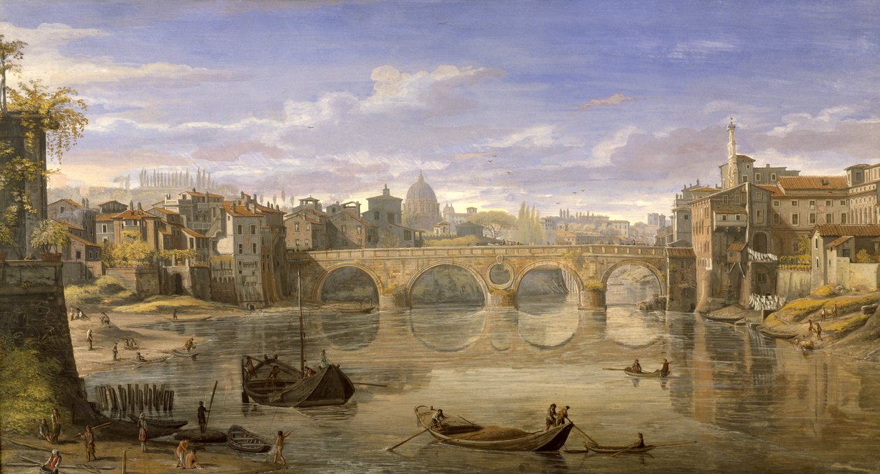 Ponte Sisto, Roma da Gaspar van Wittel