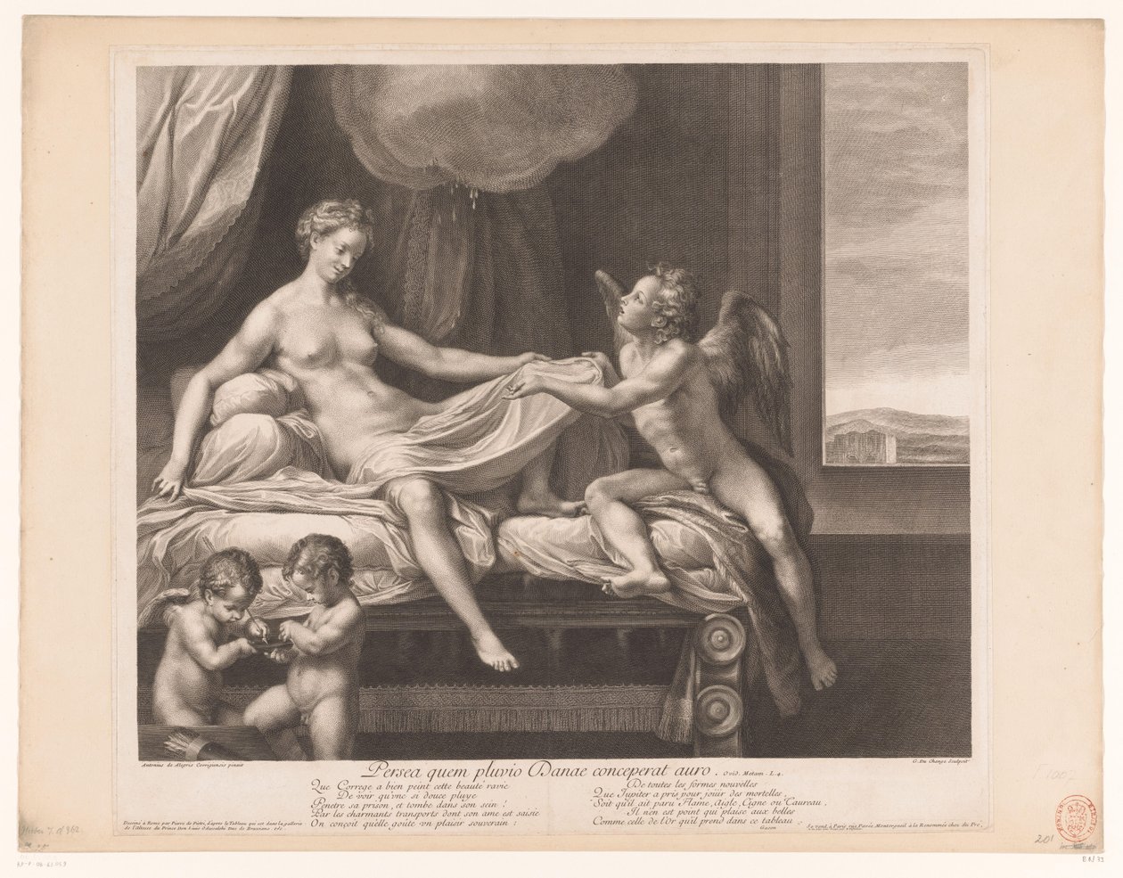 Giove e Danae da Gaspard Duchange