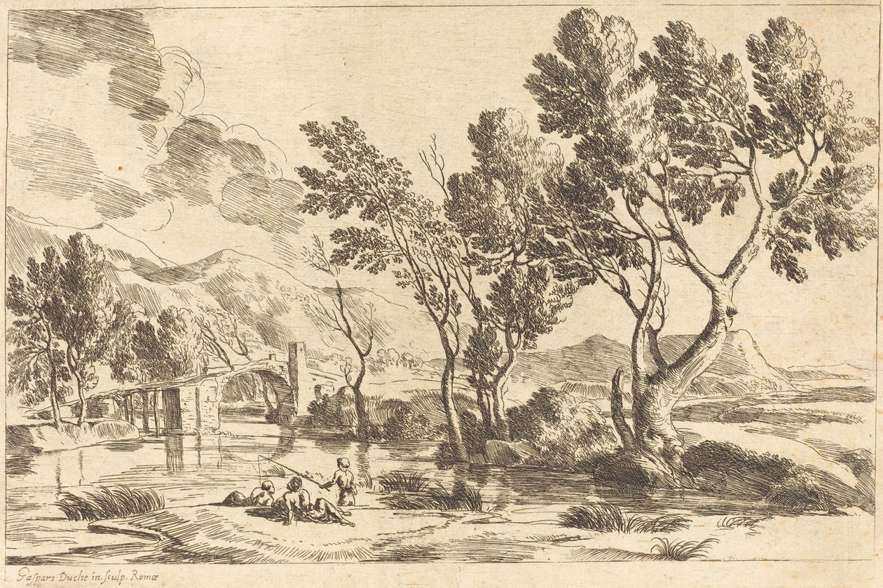 Paesaggio romano da Gaspard Dughet