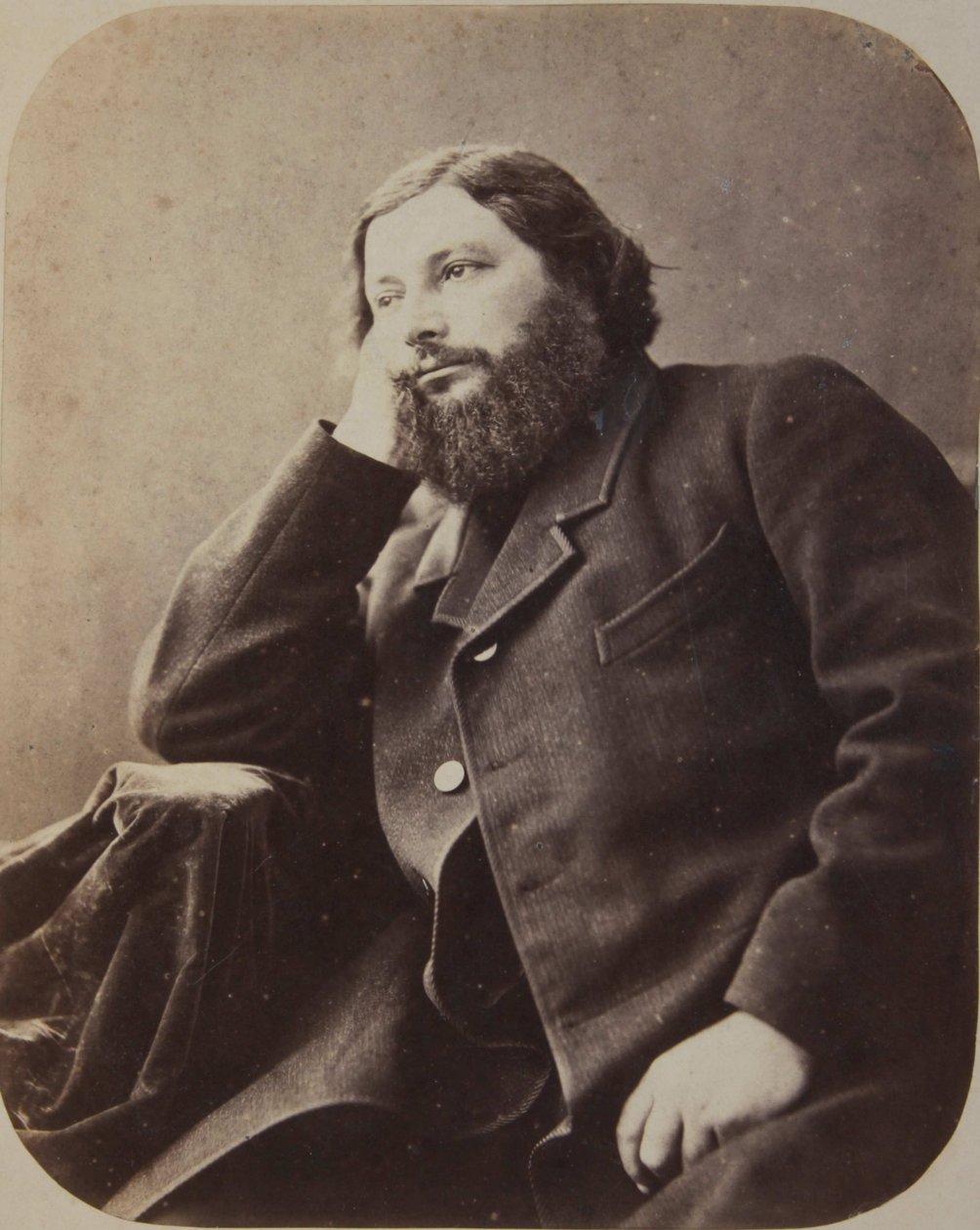 Gustave Courbet, ca 1866 da Nadar