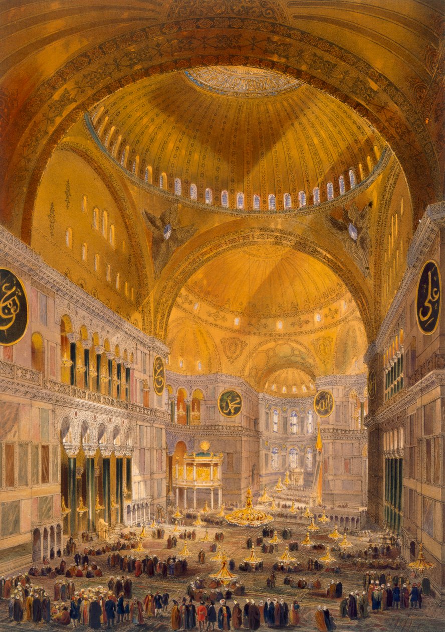 Hagia Sophia, Costantinopoli, 1852 da Gaspard Fossati