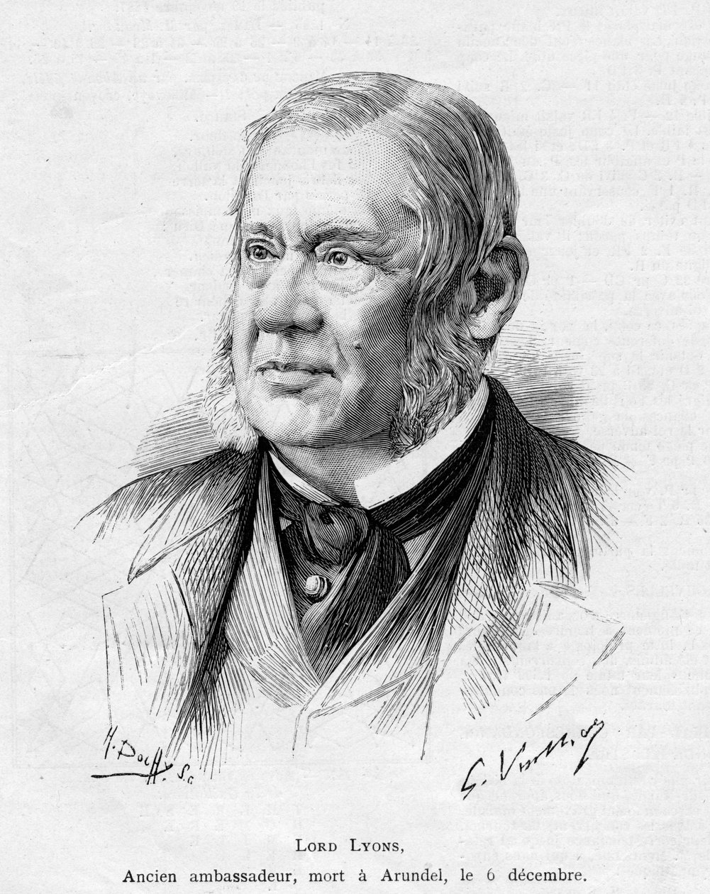 Lord Lyons, 1887 da Gaston Vuillier
