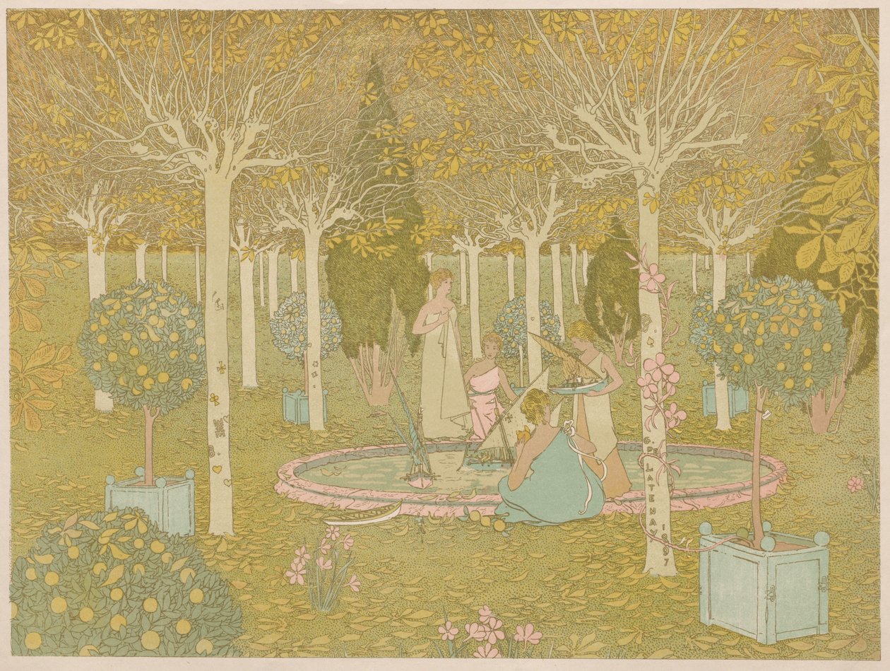 Il parco, 1897 da Gaston de Latenay
