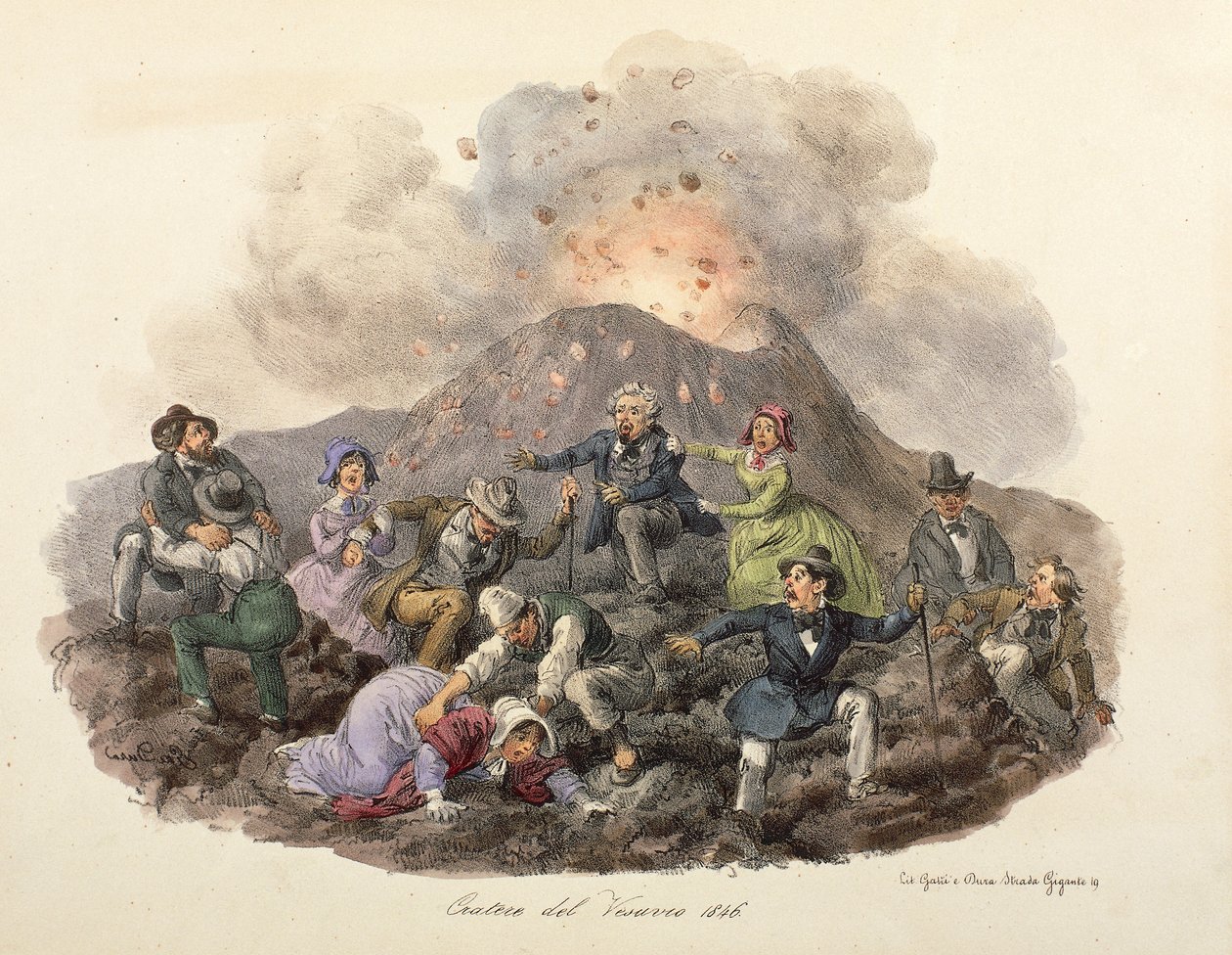La discesa del Monte Vesuvio da Gatti and Dura