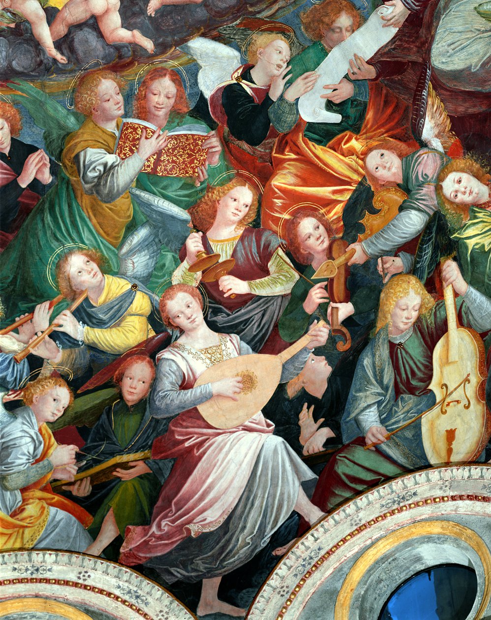 Il concerto degli angeli (dettaglio) da Gaudenzio Ferrari