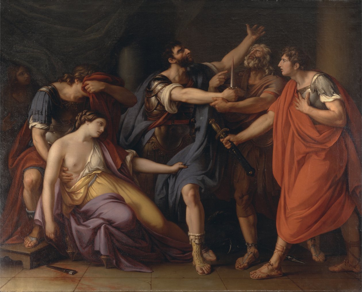 La morte di Lucrezia da Gavin Hamilton