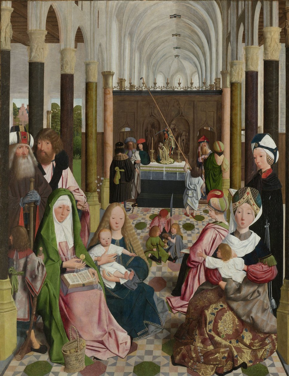 La Santa Parentela, c.1495 da Geertgen Tot sint Jans