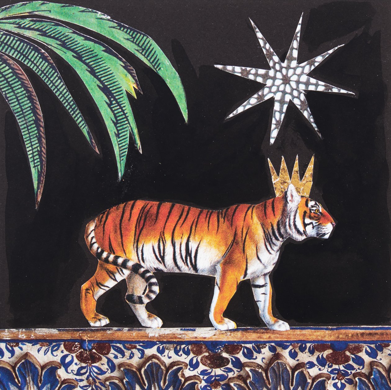 Re Tigre (collage) da Genevieve French