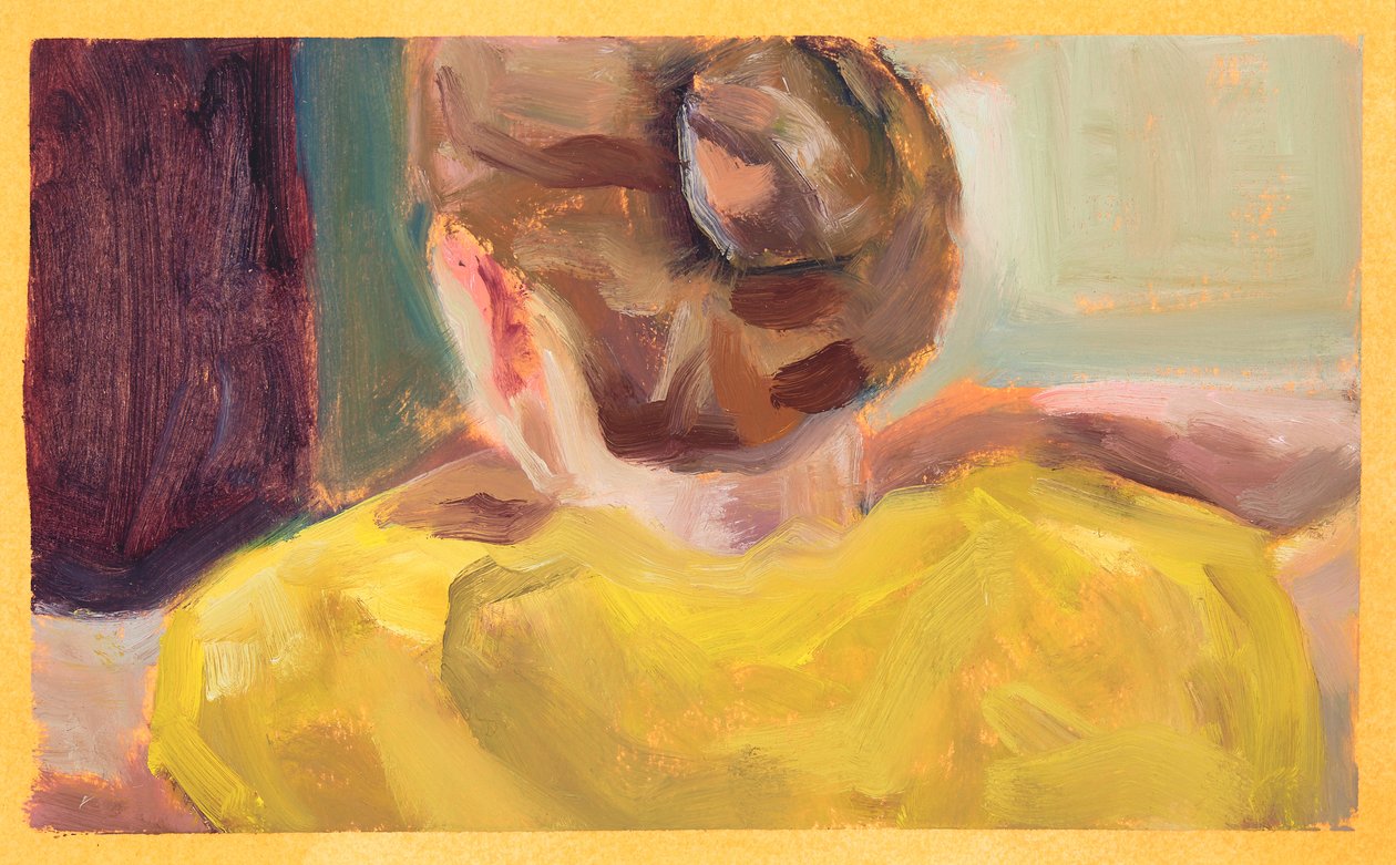 Ponticello giallo (olio su carta) da Genevieve French