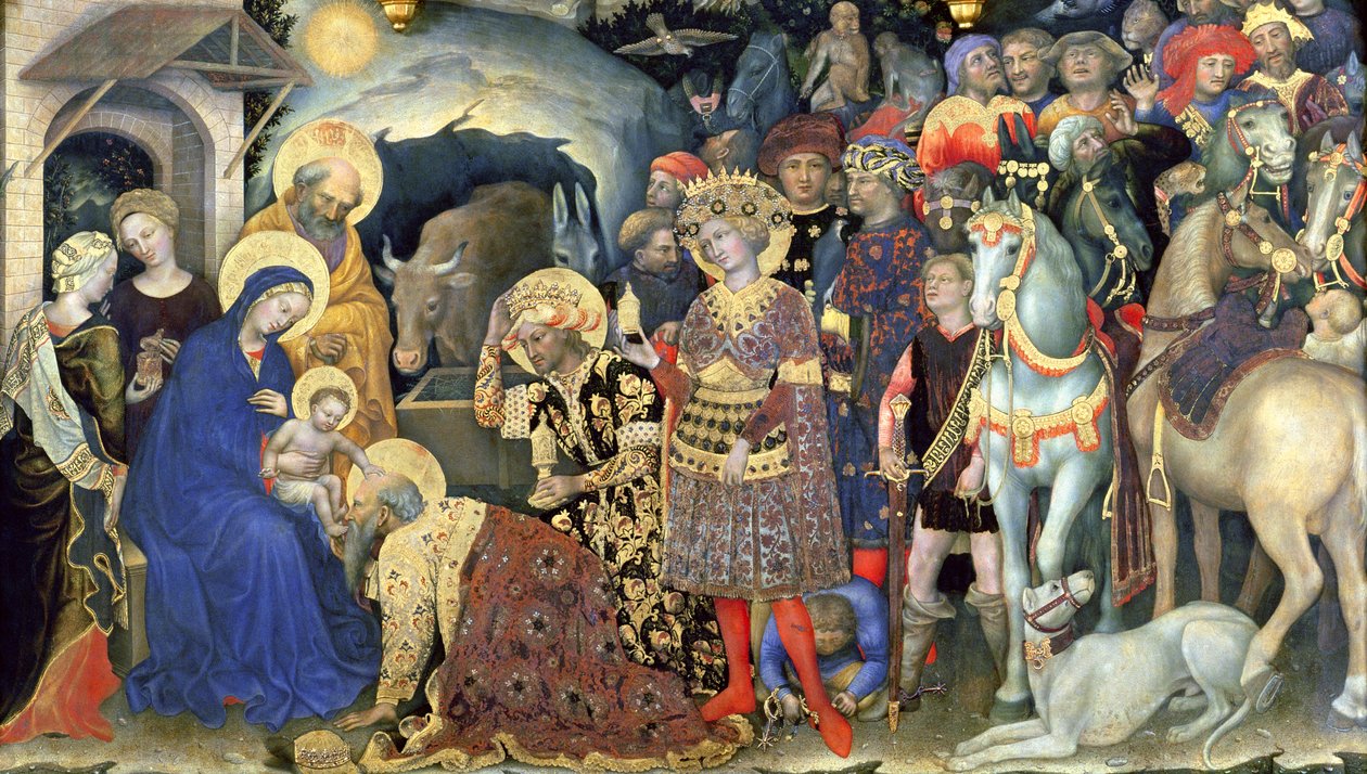 Adorazione dei Magi (dettaglio) da Gentile da Fabriano