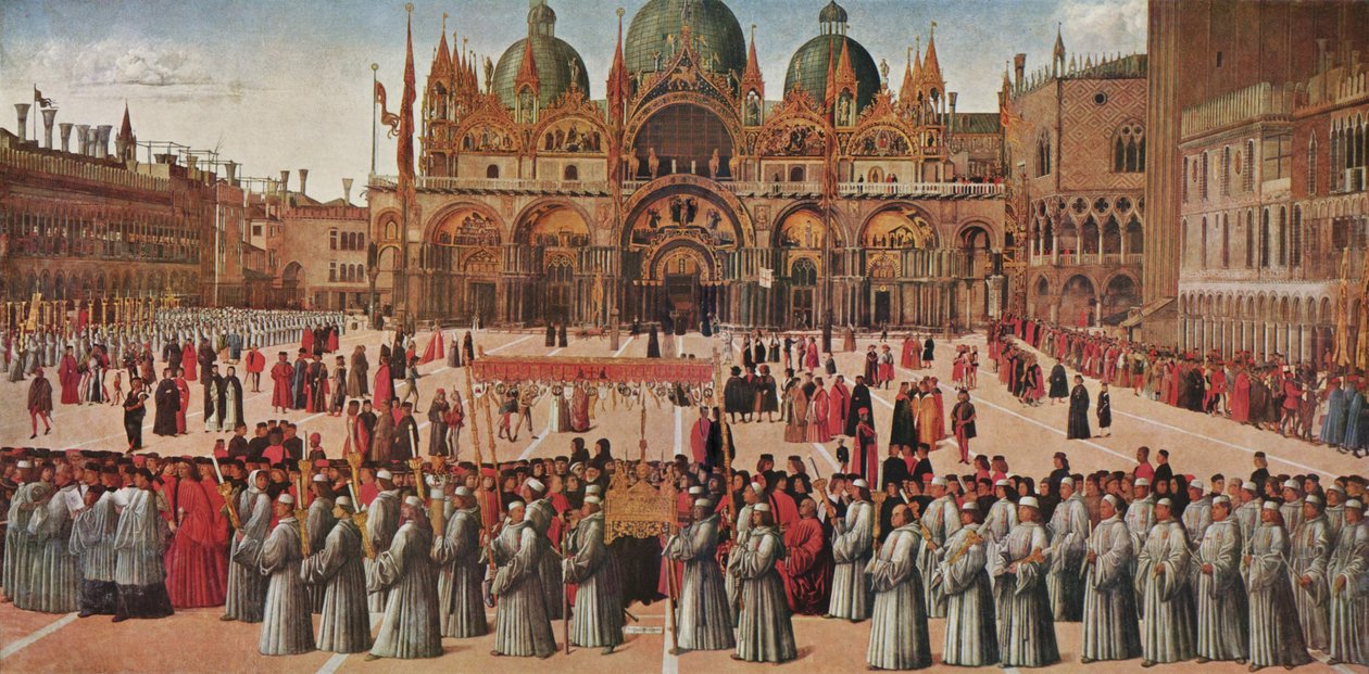 Processione in Piazza San Marco da Gentile Bellini