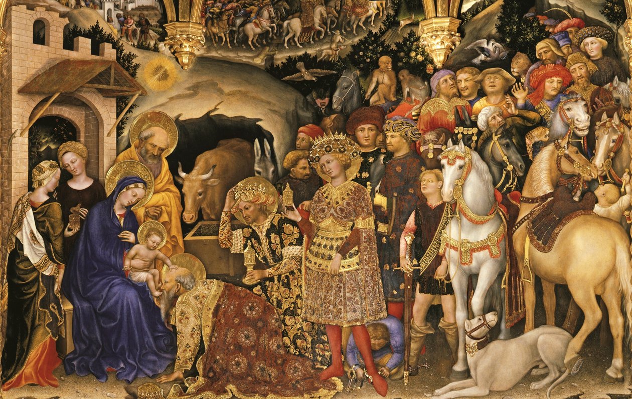 Adorazione dei Magi (particolare) da Gentile da Fabriano