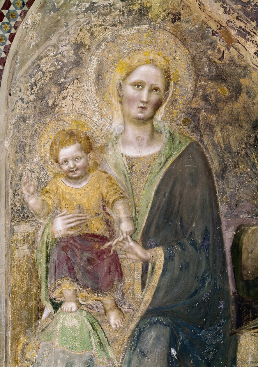 Vergine e Bambino (dettaglio) da Gentile da Fabriano