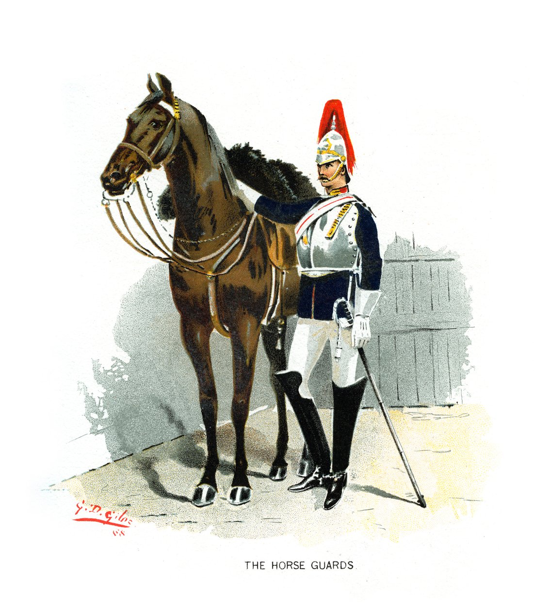 Le Guardie a Cavallo, c1890 da Geoffrey Douglas Giles