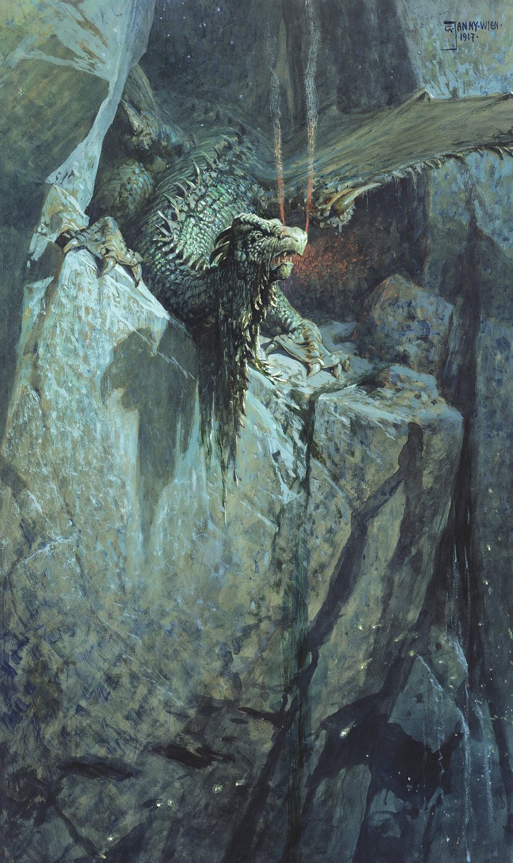 La caverna del drago, 1917 da Georg Janny