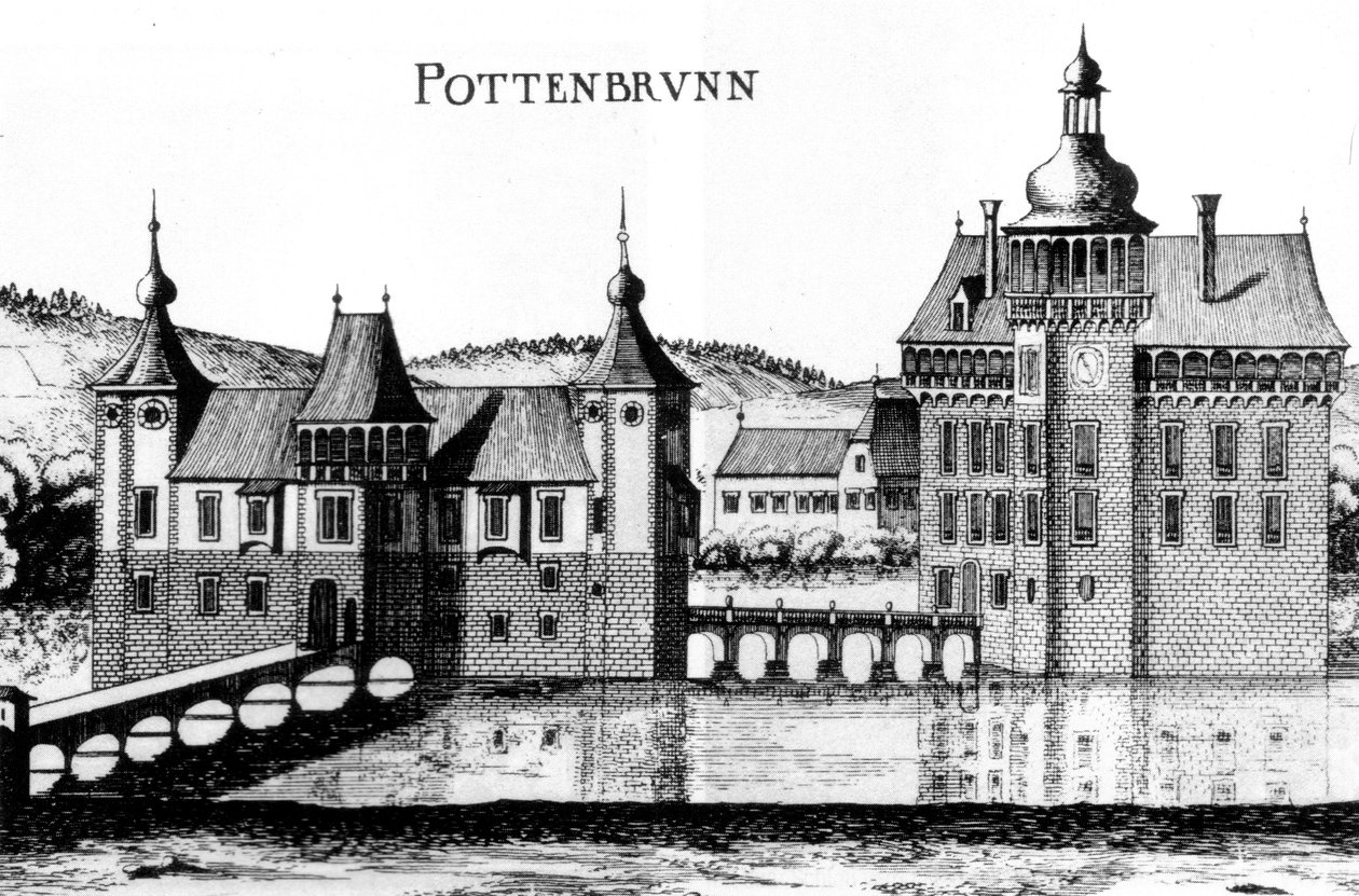 Il castello di Pottenbrunn in un