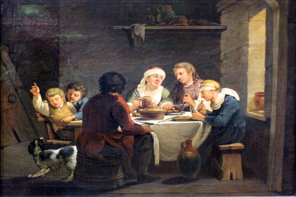 Famiglia a pranzo da Georg Melchior Kraus