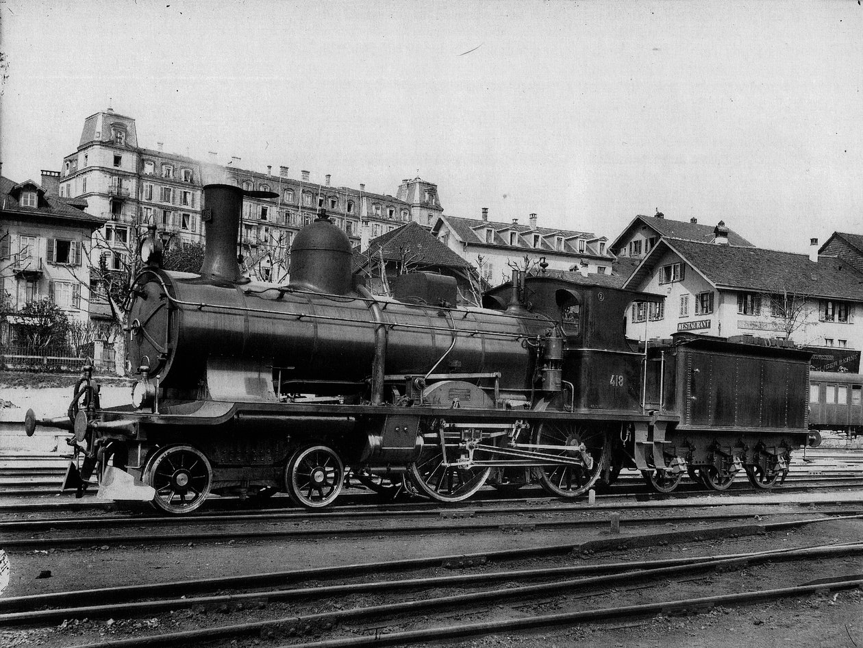 Locomotiva rapida A 2/4 n. 418 delle Ferrovie Federali Svizzere da Georg Wilhelm Hecklau