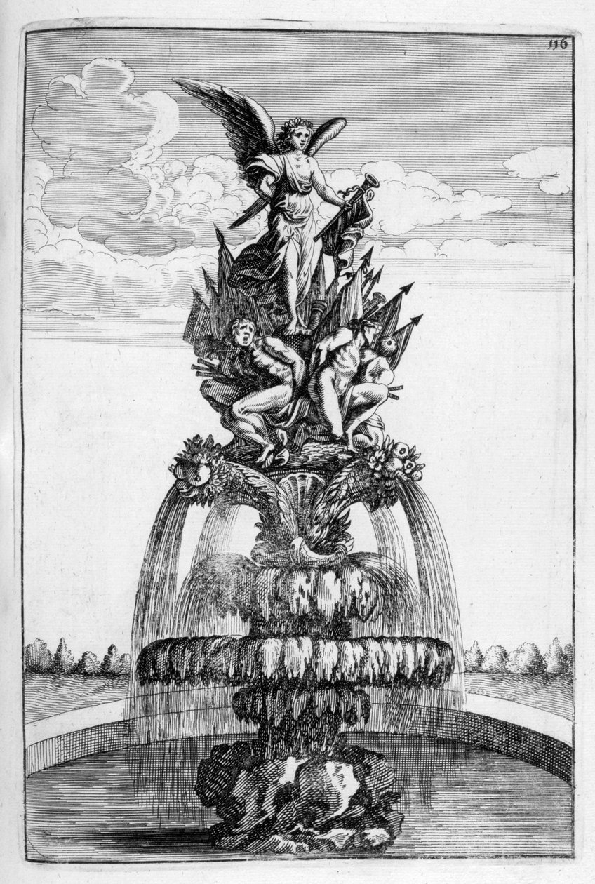 Progetto di fontana, 1664 da Georg Andreas Bockler