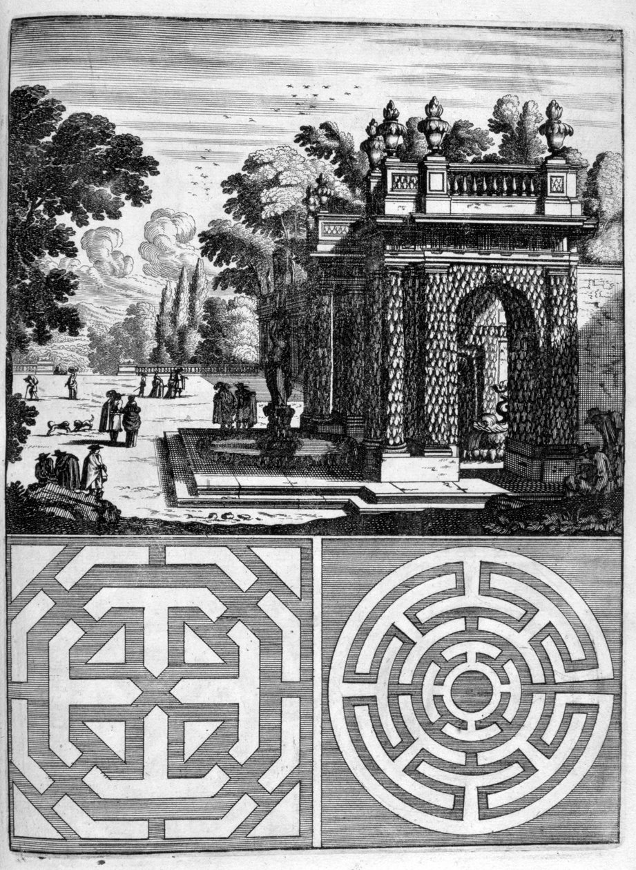 Progetto di casa e giardino, 1664 da Georg Andreas Bockler