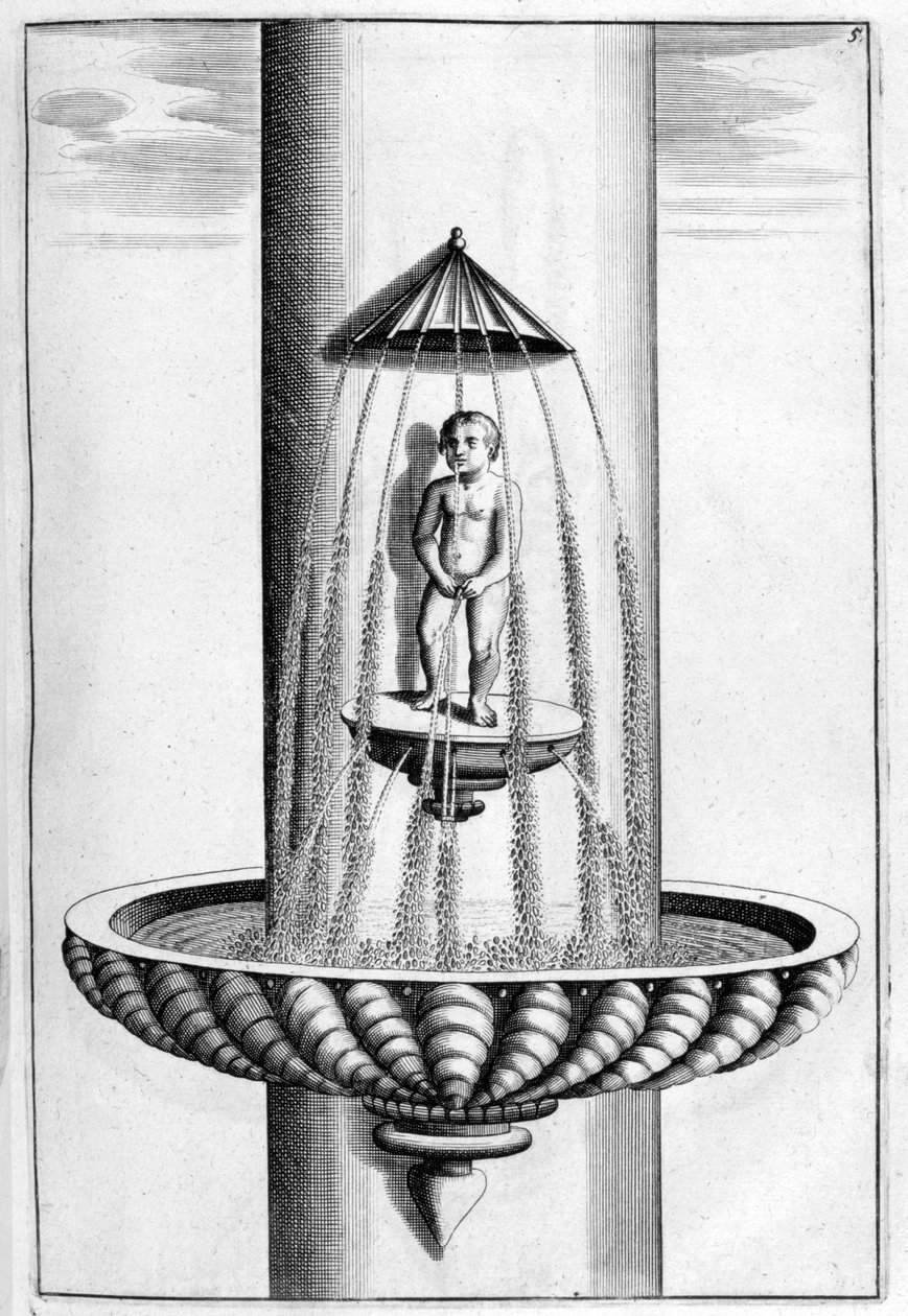 Progetto di fontana ornamentale da Georg Andreas Bockler