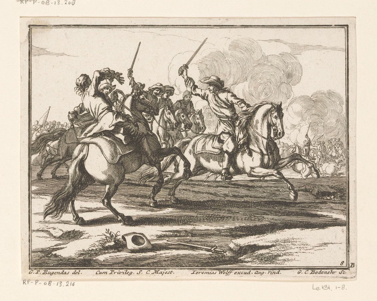Combattimento di cavalieri da Georg Conrad Bodenehr