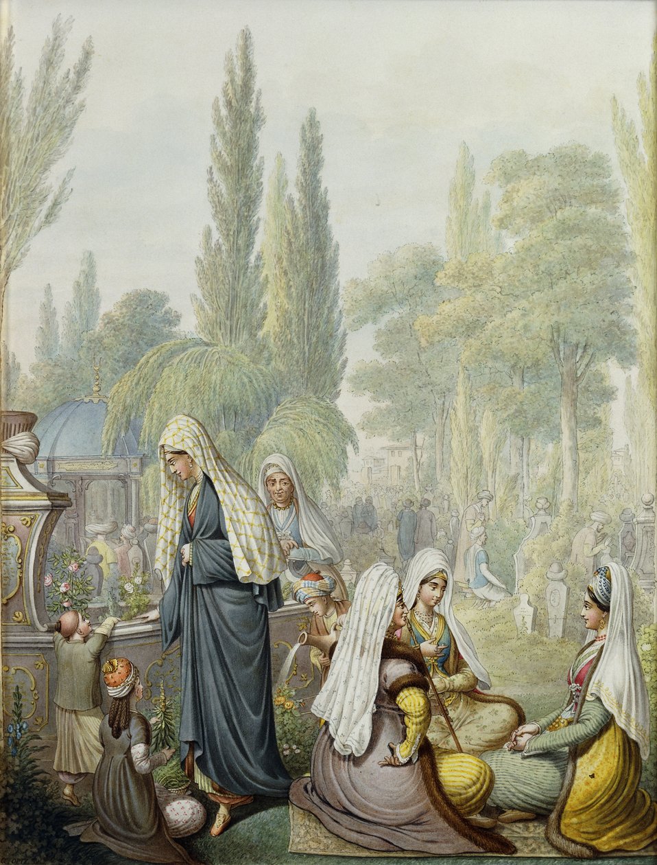 Al cimitero da Georg Emanuel Opitz