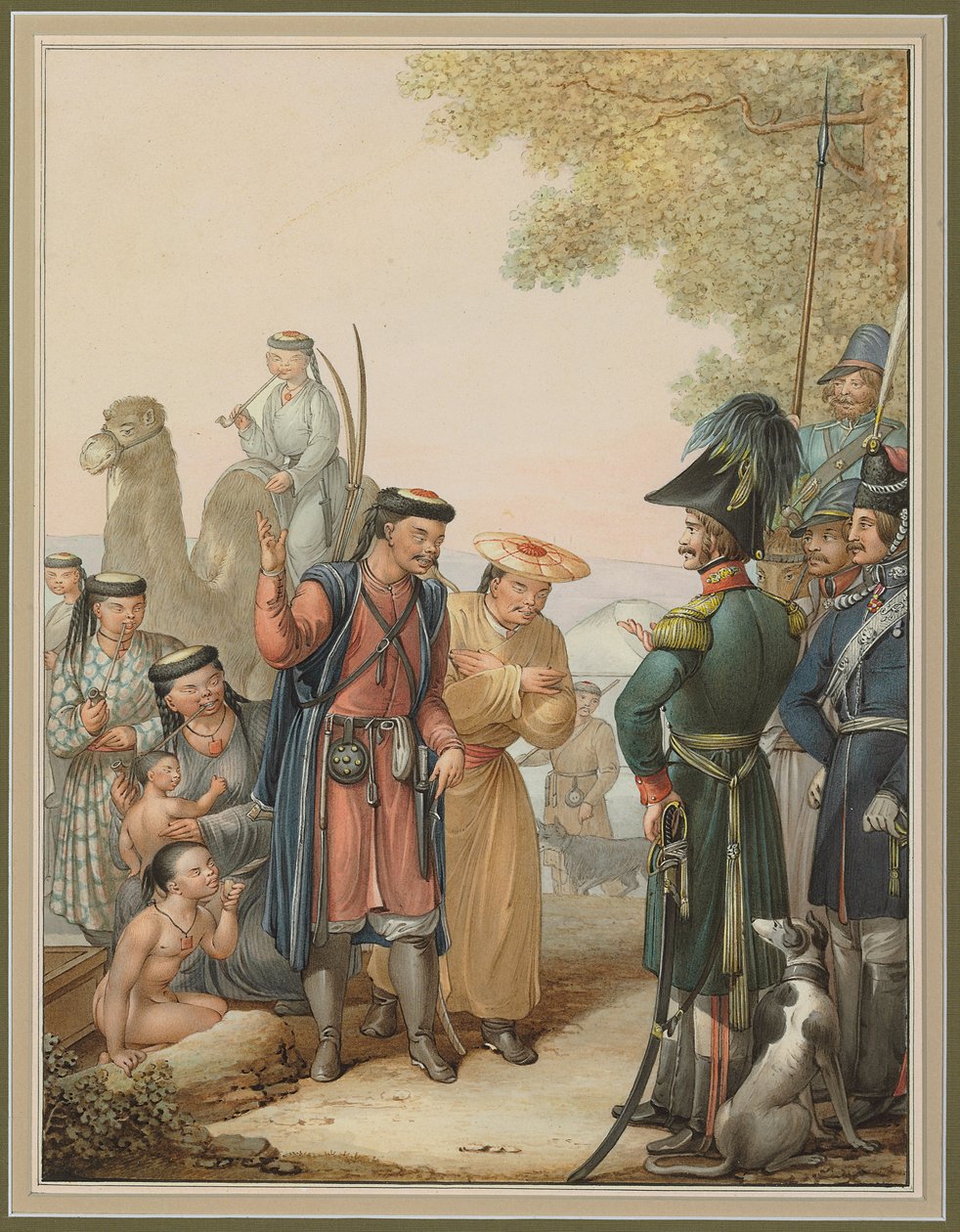 Cosacchi e Calmucchi da Georg Emanuel Opitz