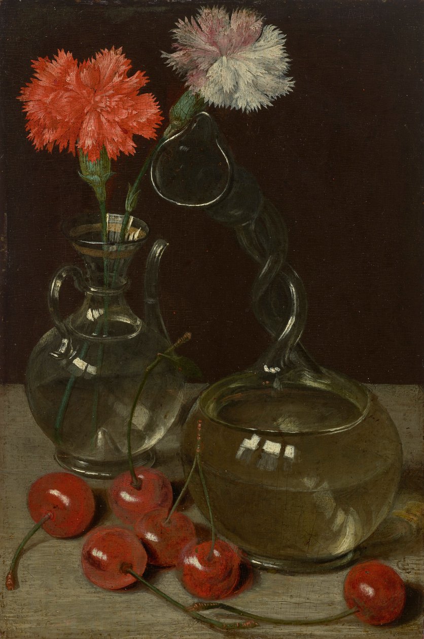 Vita da fermo con kuttrolf e ciliegie da Georg Flegel