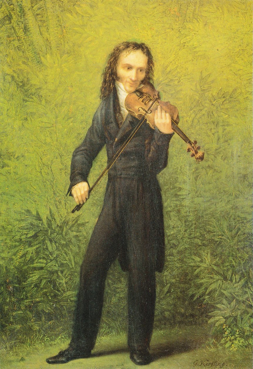 The violinist Niccolò Paganini da Georg Friedrich Kersting