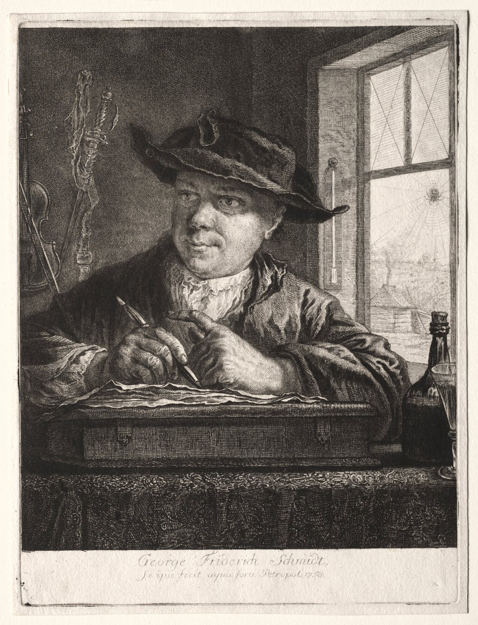 Autoritratto da Georg Friedrich Schmidt