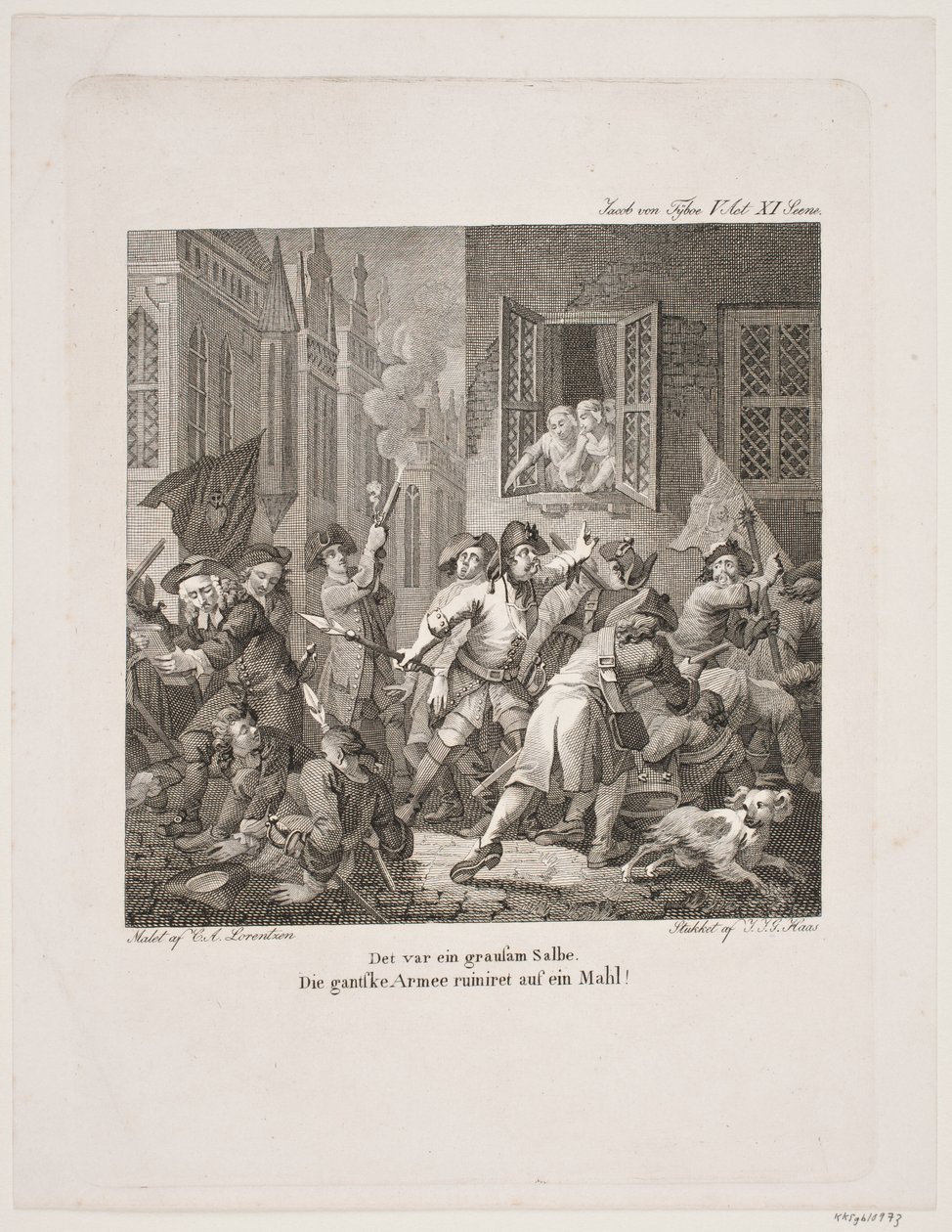 Illustrazione per le commedie di Holberg da Georg Haas