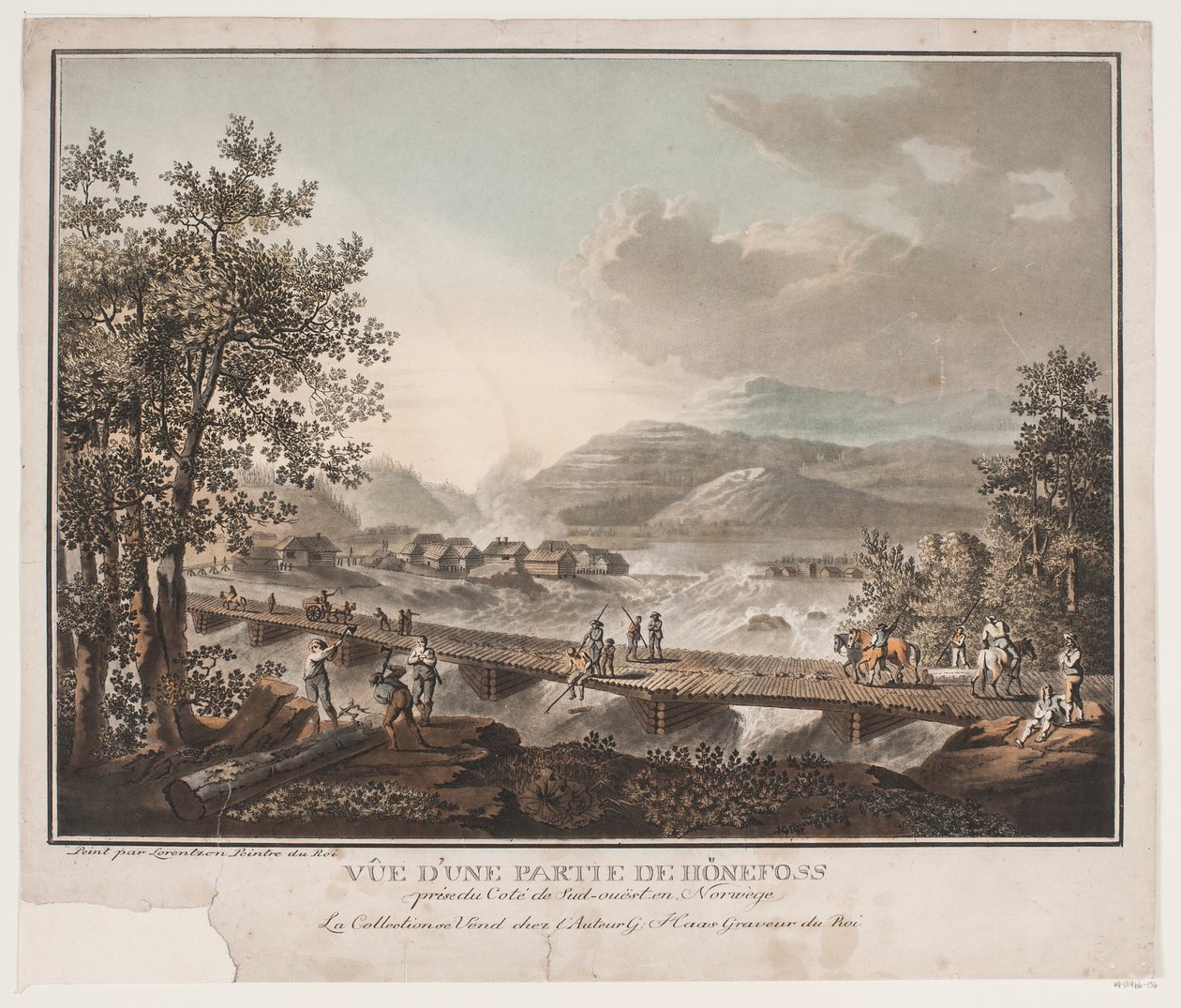 Vista di una parte di Hønefoss da Georg Haas