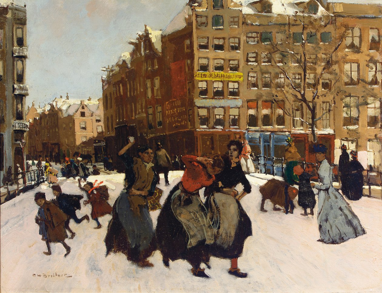 Inverno ad Amsterdam, c.1898 da Georg Hendrik Breitner