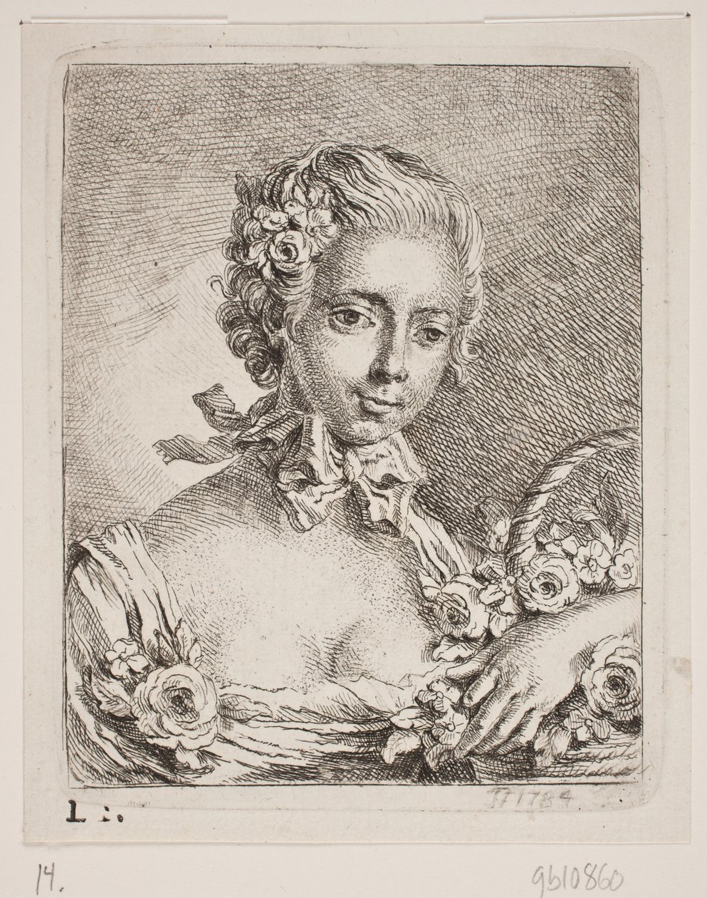 Una fioraia da Georg Mathias Fuchs