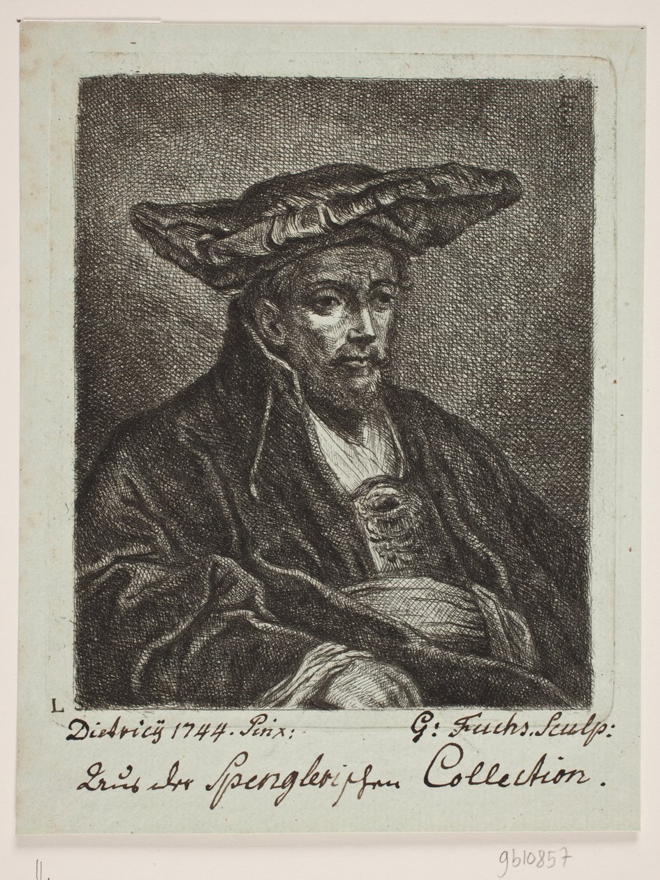 Un uomo con il berretto da Georg Mathias Fuchs