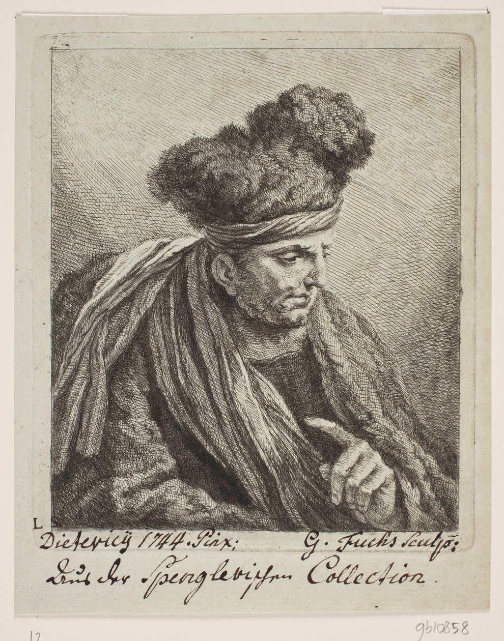 Un uomo con turbante da Georg Mathias Fuchs