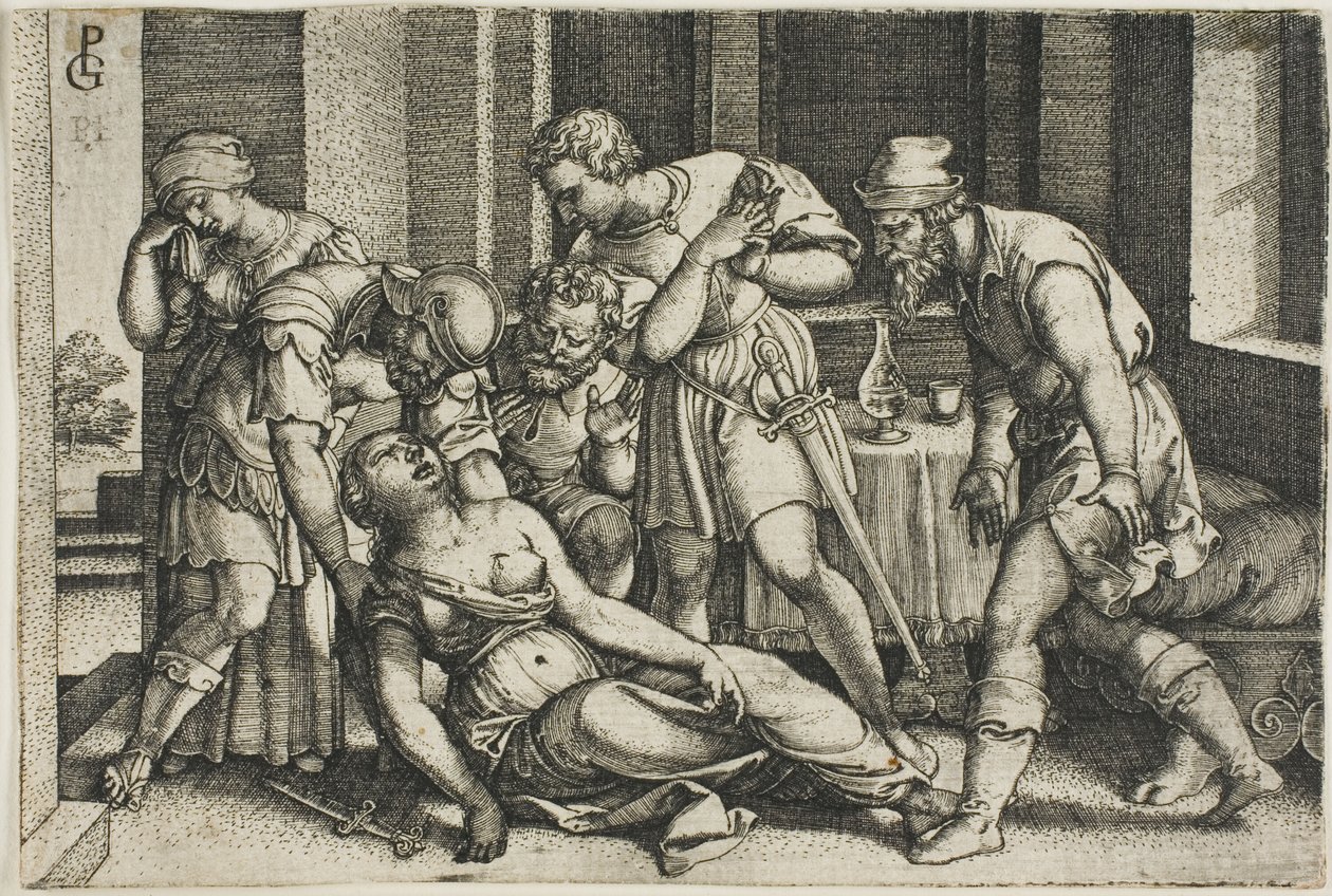 La morte di Lucrezia da Georg Pencz