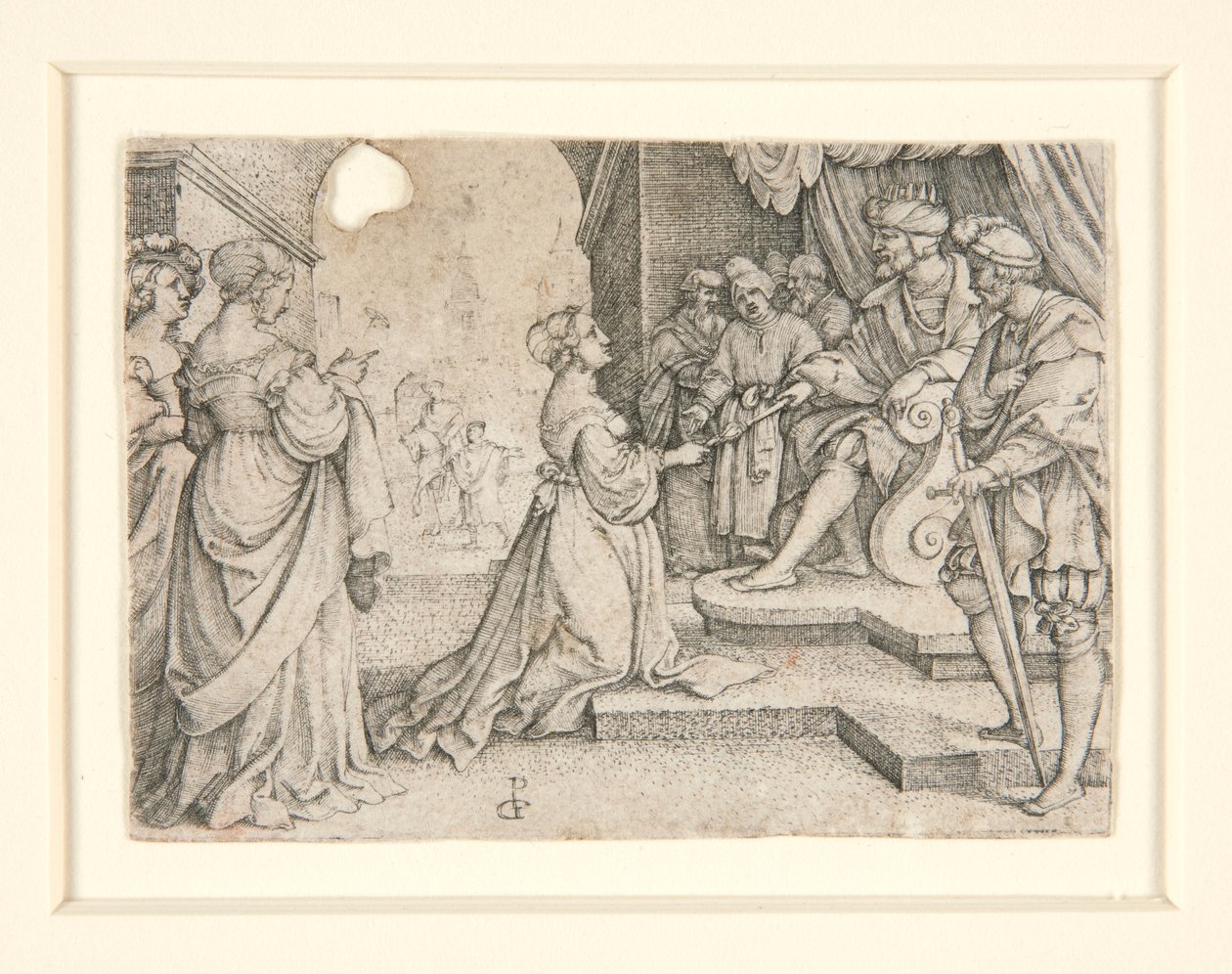 Ester davanti ad Assuero da Georg Pencz