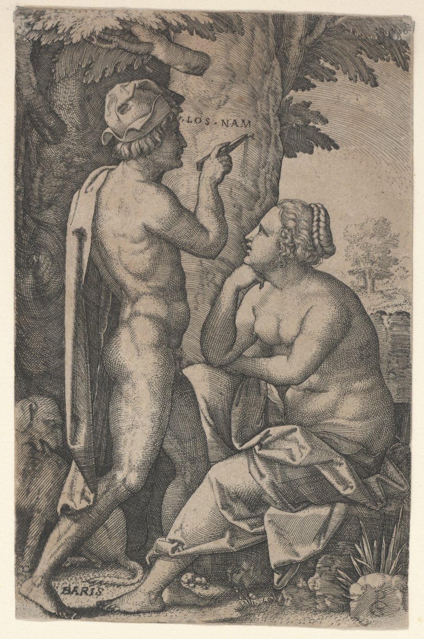 Paride e Enone da Georg Pencz