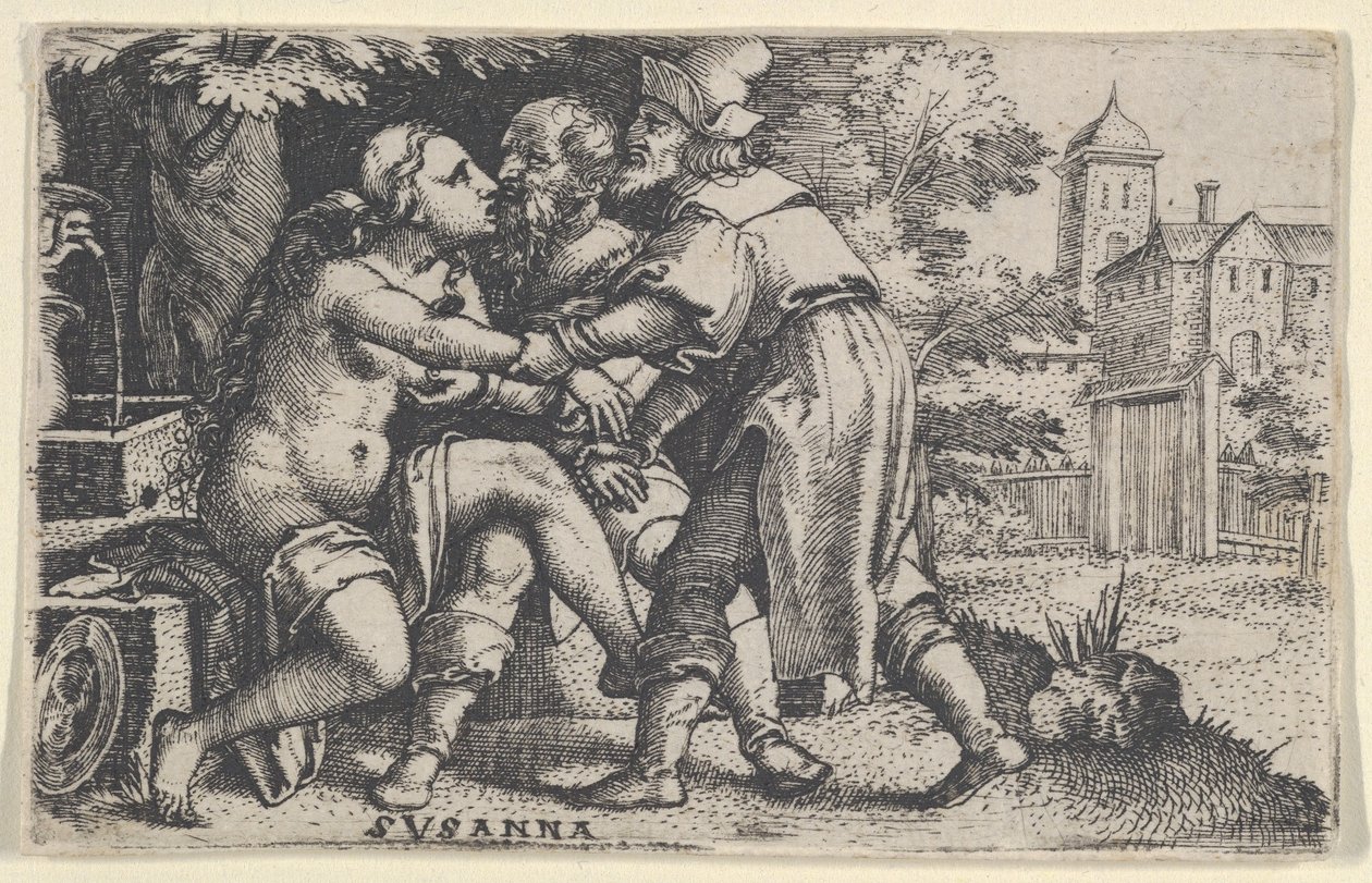 Susanna e i vecchioni da Georg Pencz