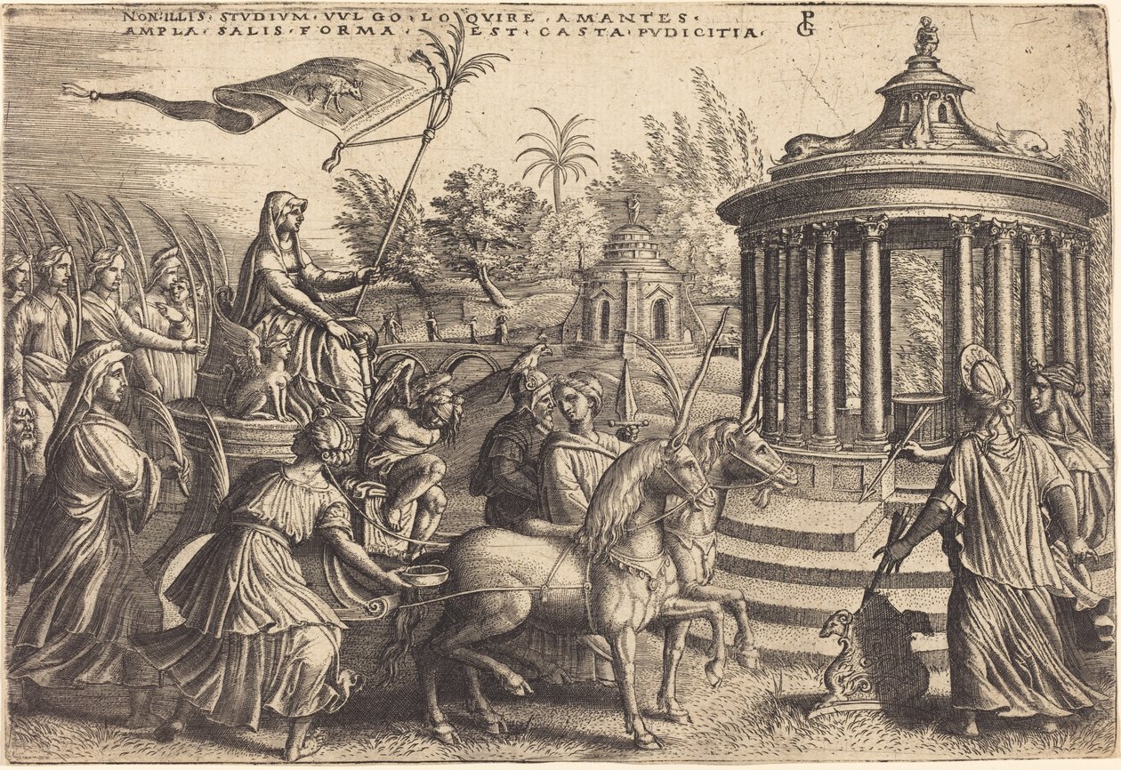 Il trionfo della castità da Georg Pencz