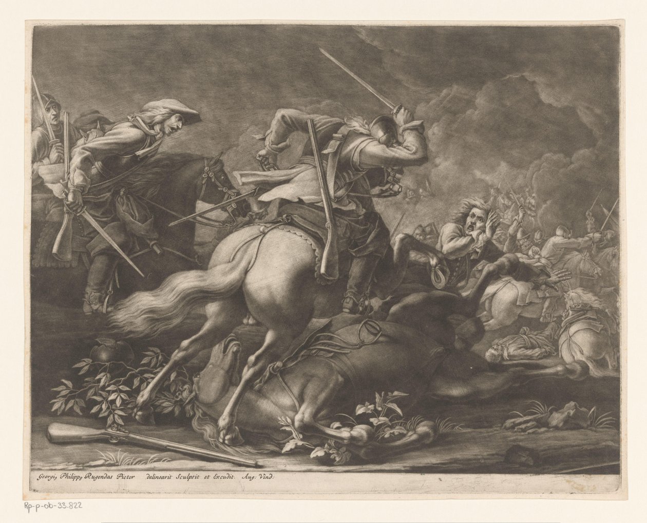 Combattimento di cavalieri da Georg Philipp Rugendas (I)