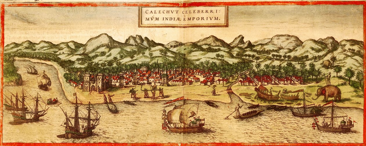 Calicut da Georg and Hogenberg Franz (1535 90) Braun