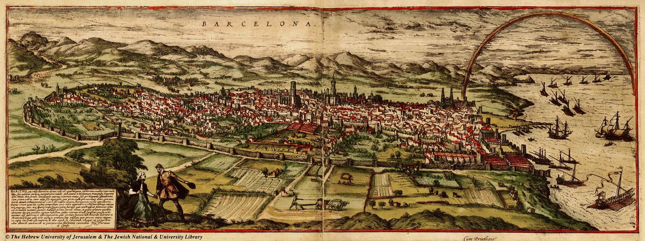Città di Catalon da Georg and Hogenberg Franz (1535 90) Braun