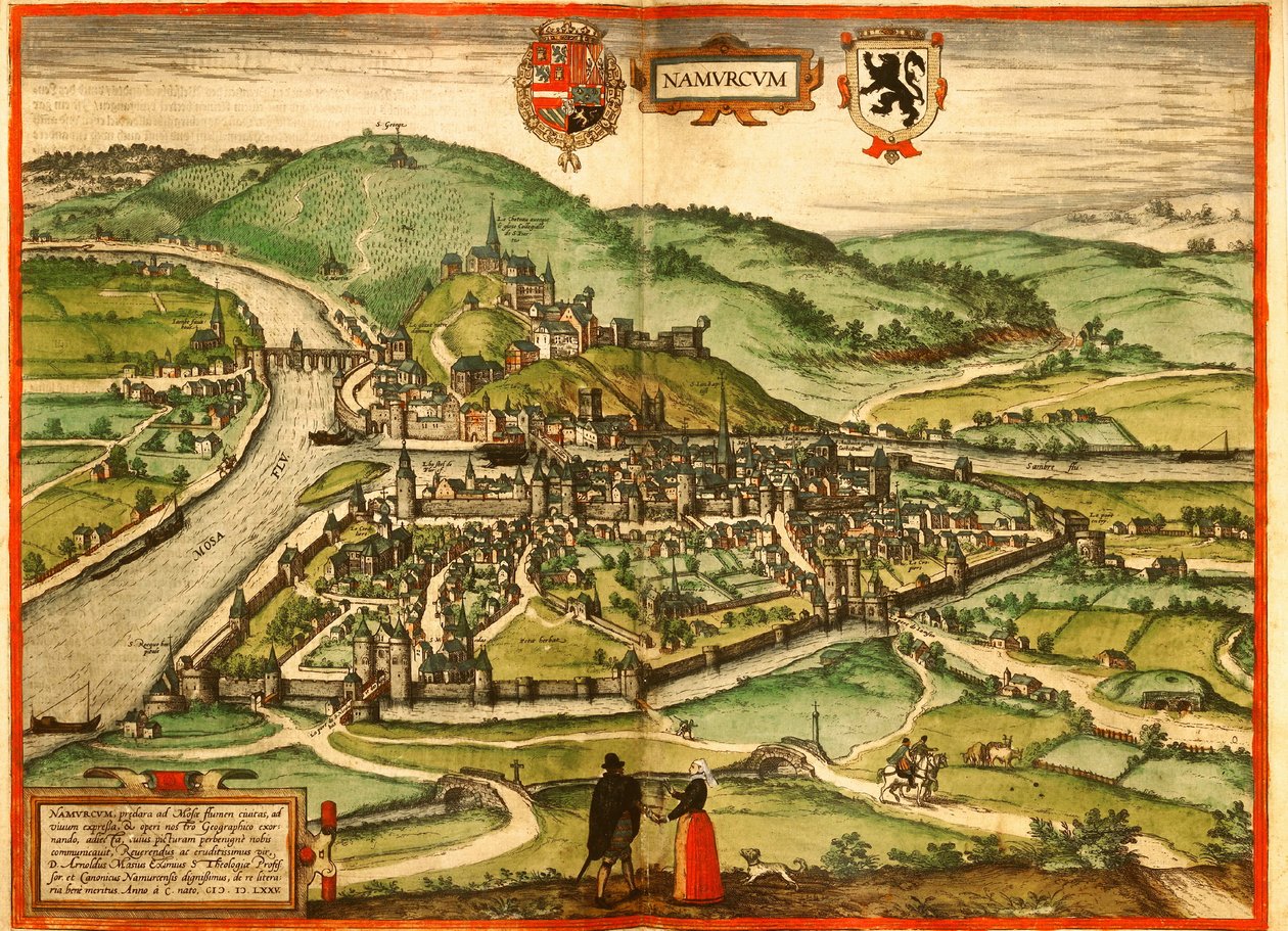 Namur, Belgio da Georg and Hogenberg Franz (1535 90) Braun