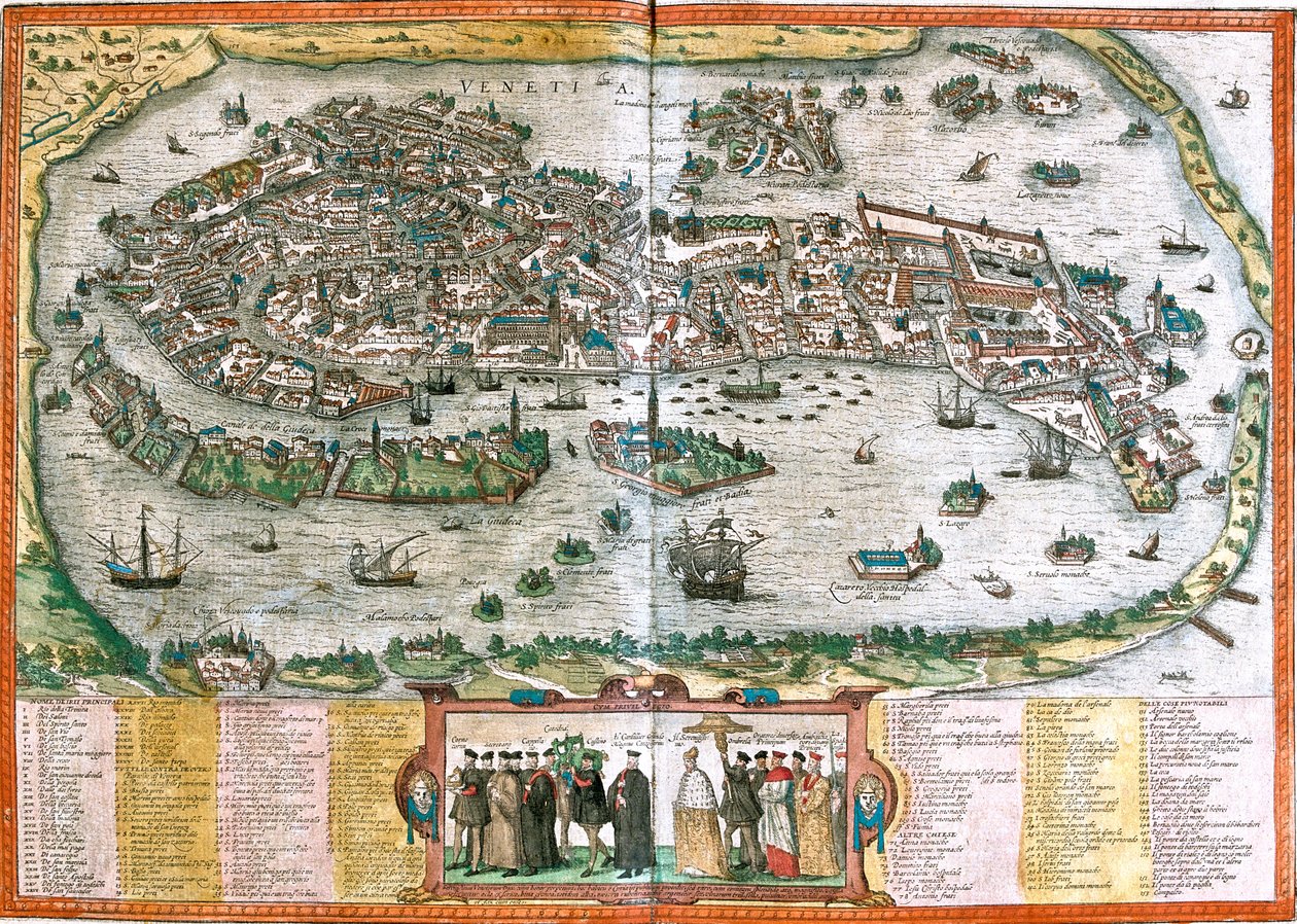 Venezia, Italia da Georg and Hogenberg Franz (1535 90) Braun