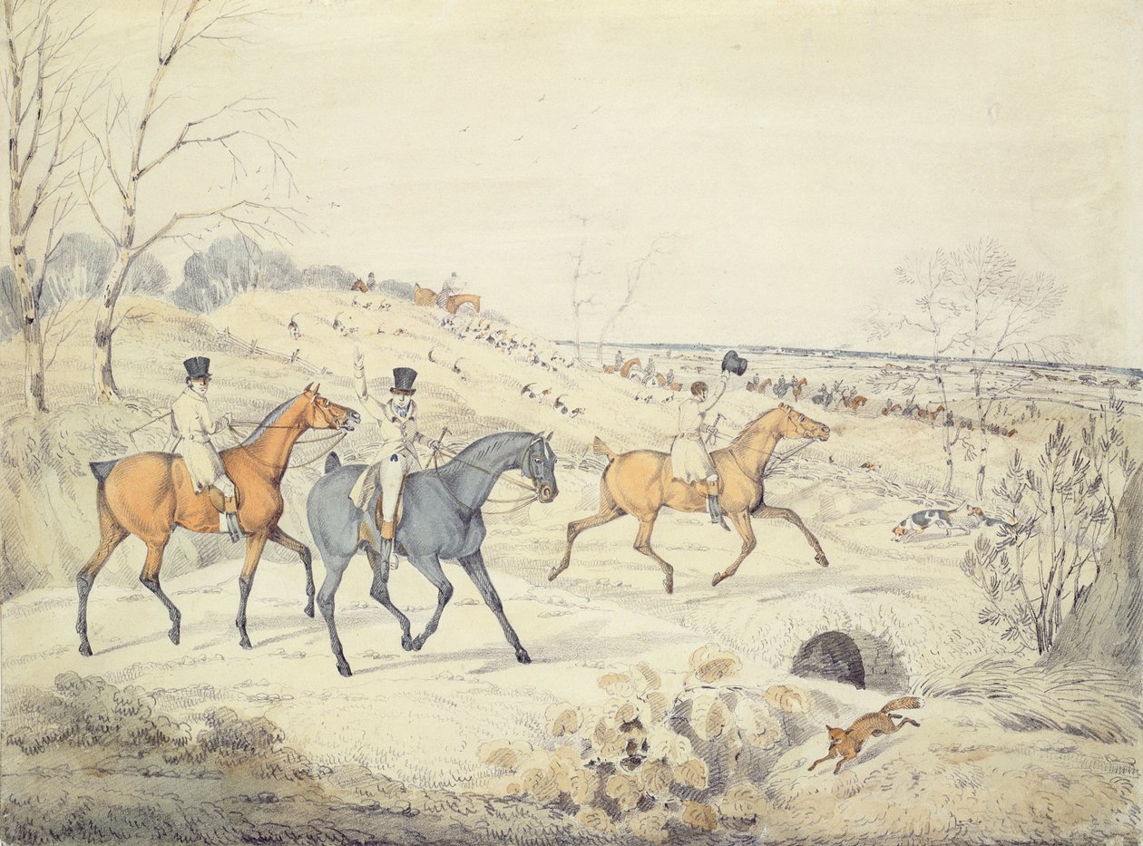 Via (disegno e acquerello su carta) da George, Alken
