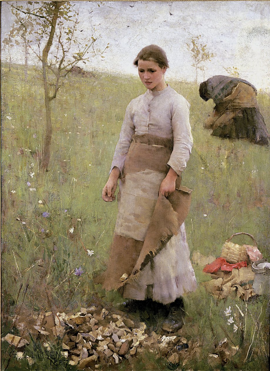I Raccoglitori di Pietre, 1887 da George Clausen